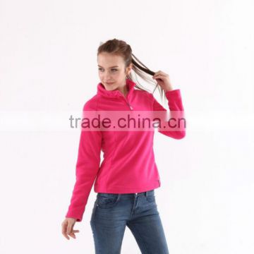 factory supply sportswear ropa garent OEM style womens polar fleece jacket