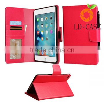 new arrival stand holder leather flip cover tablet case for ipad pro