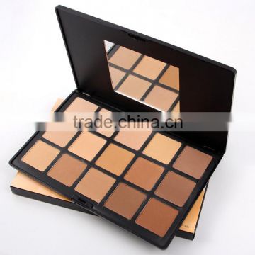 Chinese factories wholesale custom hit 15 color cosmetic box, black eye shadow box