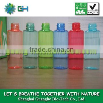 50ml PLA plastic lotion bottles with a screw cap, customized printing -100% compostable