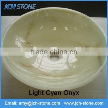 China nature stone onyx sink for bathroom