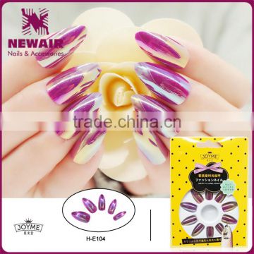 Newest factory supply artificial nails with glue