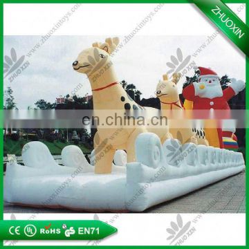 Kids commercial and residential inflatable christmas tree and snowman for party event