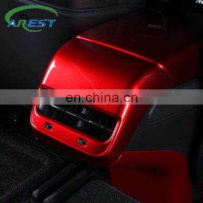 Glaze red color Rear air port For Tesla Model 3 Model Y Car Interior outlet cover back exhaust vent cover accessories