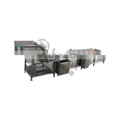 Automatic Vegetable Fruit washing line fruit vegetable processing machine automatic fruit washing air dryer processing line