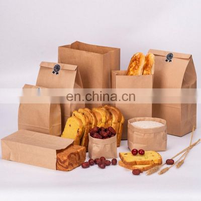 Custom Luxury Take Away Kraft Paper Takeaway Carrier Bag Food Packaging