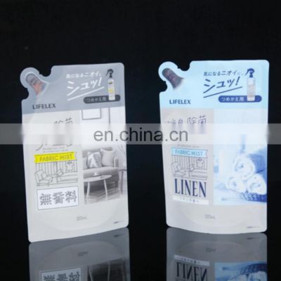Plastic stand up high quality food packaging drink pouch with spout