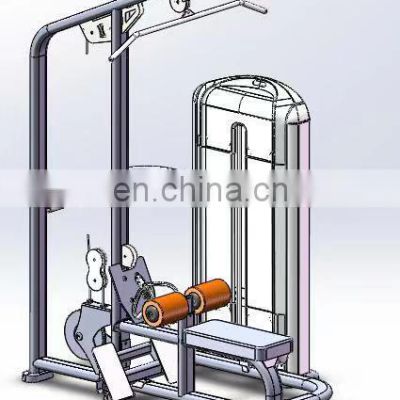 commercial gym equipment fitness supplier asj lat pull down machine low row wholesaler price back