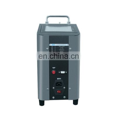 High precision temperature calibrator with dry well furnace
