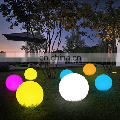 smart garden patio landscape decorative modelling led solar Outdoor waterproof LED Glow Sphere led luminous ball light