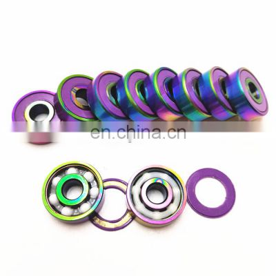 Hot sale colorful skateboard bearings 608 627 608-2RS cool Decorations bearing 608