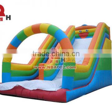 QHIS04 Children Rainbow Inflatable Slide With A Archway