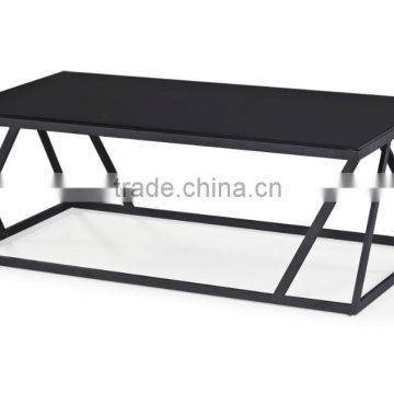 simple design glass top with stainless steel coffee tables(CF-3010-1)