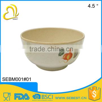ODM and OEM cutom logo 4.5" rice bowl bamboo products wholesale
