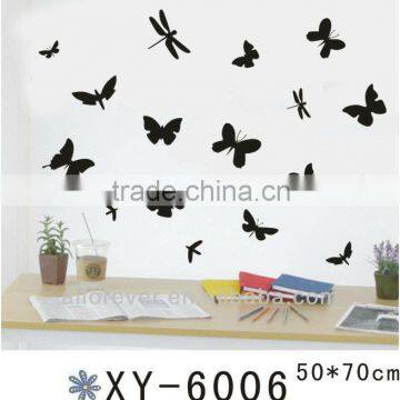 PVC wall sticker black butterflies for home decor,wall decal