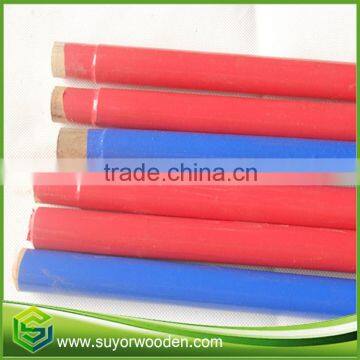 factory hot sell pvc wooden broomstick with taper