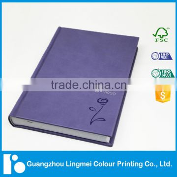 Pile coating hard cover personized design A5 notebook printing
