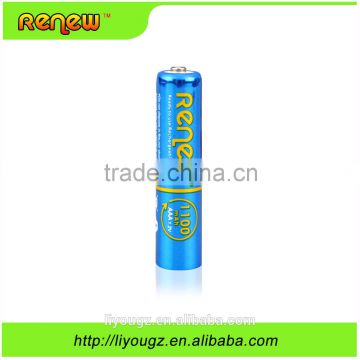 New brand !!!Renew AAA 1100mAh Green Precharged Ready-to-Use NI-MH Rechargeable Battery