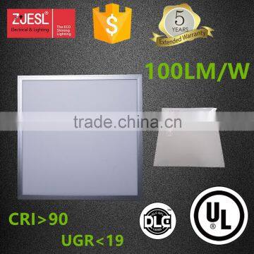 UL DLC 600*600mm AC110-277V 50w 100lm/w optional frame led ceiling light