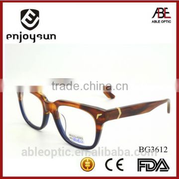 2015 square oversized multi color high quality fashion design acetate hand made spectacles optical frames eyewear eyeglasses