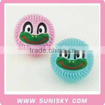dog toys smiling face rubber ball