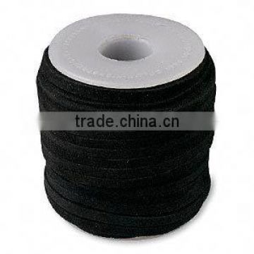 Suedette cord Jewelry making supplies-3mm black color faux suede cord for jewelry DIY making and craft supplies