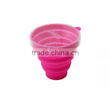 silicone foldable water cup collapsible silicone cup