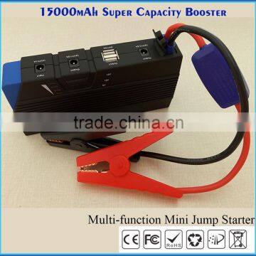 15000mAh 12v/24v multi-function car battery charger jump starter mobile phone power bank 12v24v jump starter