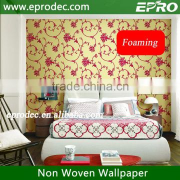 Fashion waterproof flower decoration wallpaper