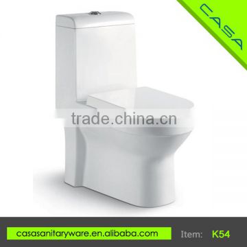 K54 Public places one piece siphonic ceramic s trap western-toilet