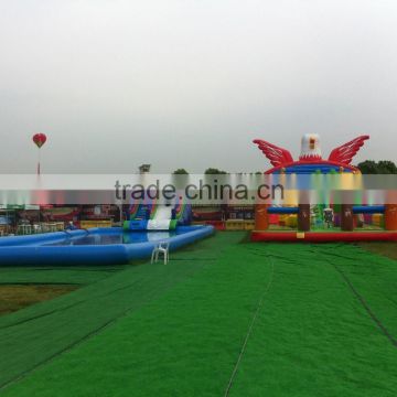 2015 hot commercial giant eagle inflatable slide