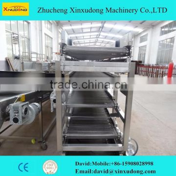 Multilayers stainless steel mesh belt conveyor