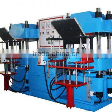 Automatic double side station compression molding machine/rubber platen vulcanizing press machine