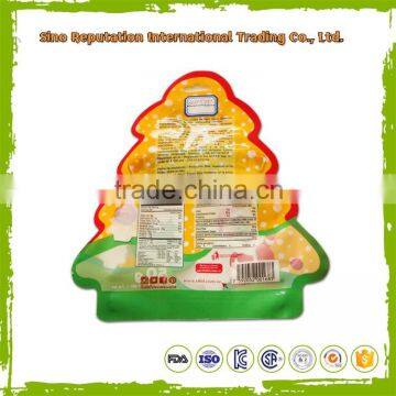 China made irregular shaped snack food packaging bags