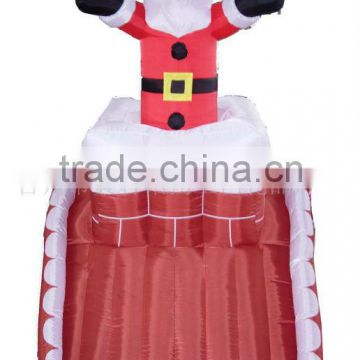 inflatable christmas santa with chimney
