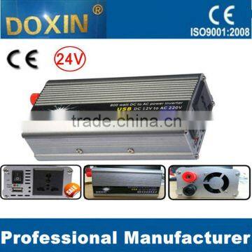 DC 24V to AC 220v 800W Micro Modified Sine Wave Car Power Inverter with USB port