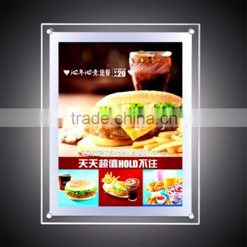 Advertising product acrylic menu stand kfc fast food menu light box