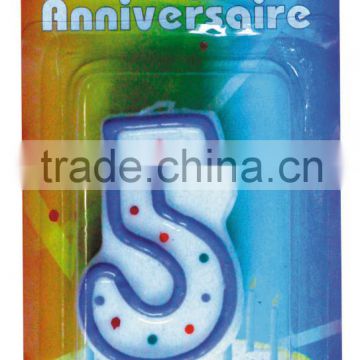2015 Hot Sale Colour Number Candle for Birthday/Wedding/Anniversary