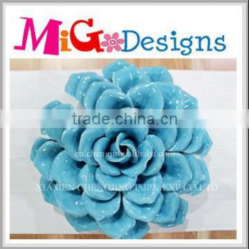 Great Home Decoration Blue Ceramic Artificial Flower Wholesale