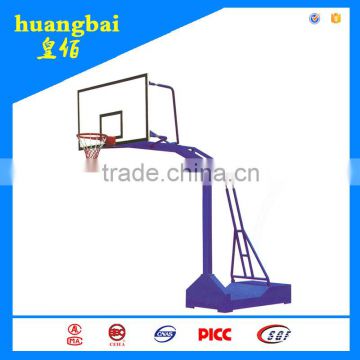 Adult height adjustable basketball stand for park