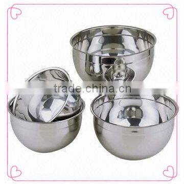 LFGB/FDA food grade stainless steel salad bowls for kitchen