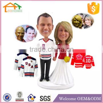 Factory Custom made best home decoration gift polyresin resin personalized clay doll
