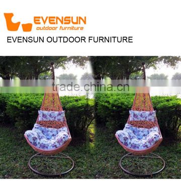 Outdoor rattan wicker leisure swing basket chair