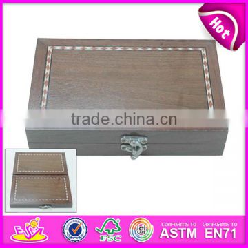 Portable and foldable wooden chess box,high quality wooden chess box,new fashion wooden chess box W11A010