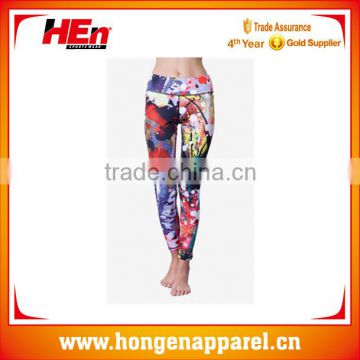 Custom logo printed yoga ,wholesale ladies sublimation yoga pants