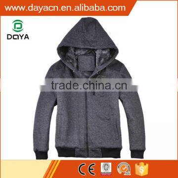 Wholesale men's hot sale fashion wool hoody jackets