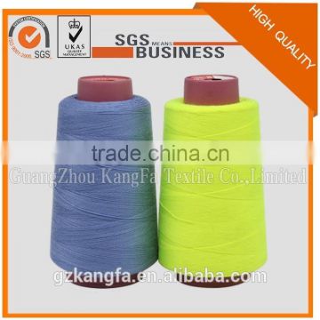kangfa 100% polyester cotton spun ring jeans sewing thread 20s/2