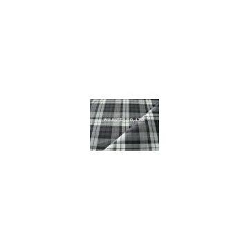 Stretch Plaid Cotton Nylon Fabric , Plain Weave Cloth Material