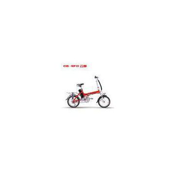 Lightweight Foldable Electric Bicycle / High Speed Powered Bike for Children Red