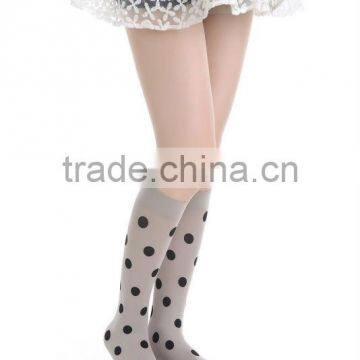 European Foreign Trade Original Single Punk Cool Print With Cute Dot 70D Nylon print socks Woman socks
